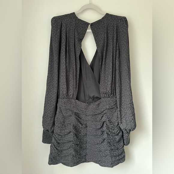 Free People x REVOLVE Dress Women’s XL Let’s Dance Dress Black Leopard Print - Picture 3 of 8